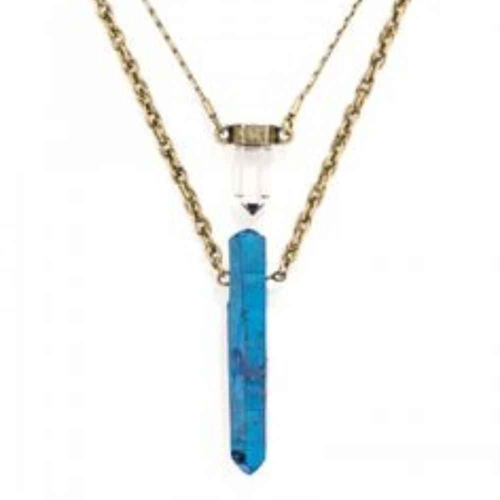 Bamm-Bamm Layered Pendant Necklace